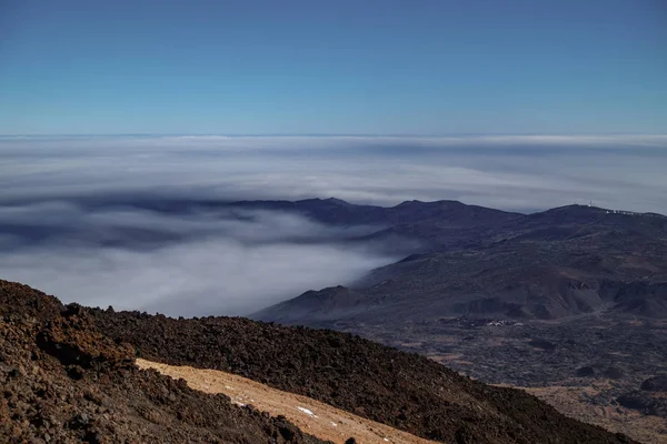 Observatoř Teide na horu Teide, ostrov Tenerife, Španělsko — Stock fotografie