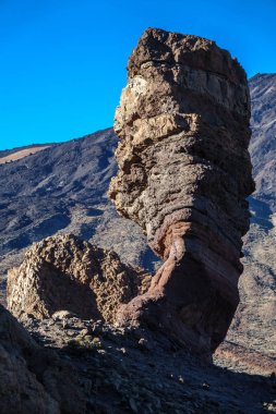 Teide Milli Parkı Roques de Garcia kaya ayrıntı