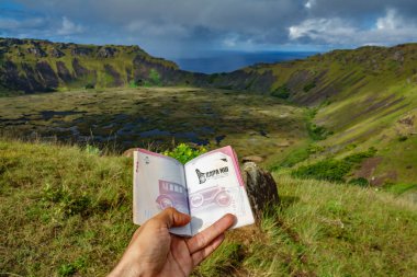 Pasaport, el, Rapa Nui Damga ve Rano Kau yanardağ