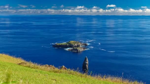 Tangata matu inseln zeitraffer in rapa nui — Stockvideo