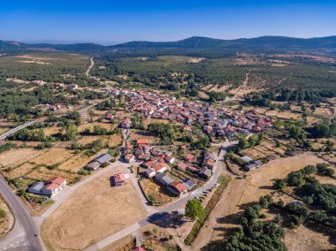 Zamora'daki Mahide köyünün havadan görünümü