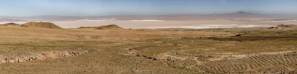 Top View GigaPan panoramisch uitzicht op Atacama Salar — Stockfoto