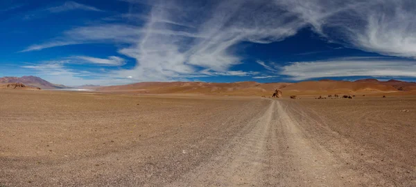 Camino a los monjes de Pacana en el desierto de Atacama — Foto de Stock