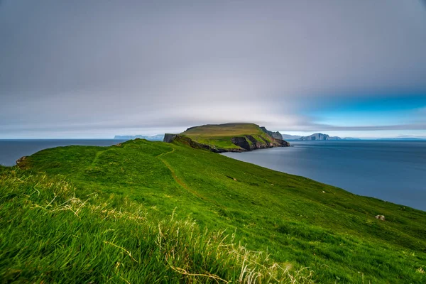 Faeröer Borromeus van Mykines, Ultra Long Exposure — Stockfoto