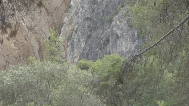 El Caminito del Rey final zone — Stock Video