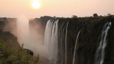 Victoria Falls gün batımı