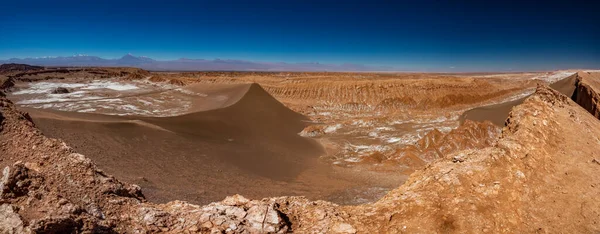 Duży widok na wydmy w Atacama z drugiej strony — Zdjęcie stockowe