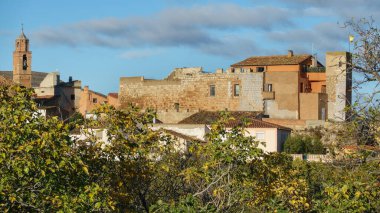 Ağaçların üzerindeki Grisel Kalesi