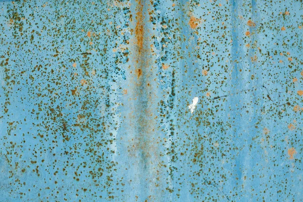 eski paslı metal doku, Mavi benekli, yakın çekim