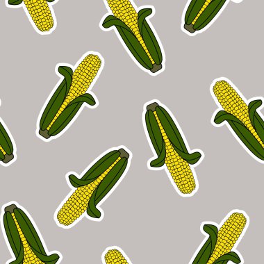 Turuncu çıkartmaları Mısır Dikişsiz desen vektör. Desen renk örneği. Vektör Eps10