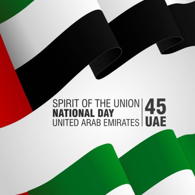 Birleşik Arap Emirlikleri (BAE). Ulusal günü kutlama. Vektör çizim. 2 Aralık tarihinde, ruh Birliği'nin.
