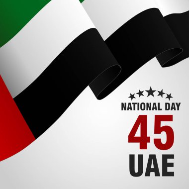 Birleşik Arap Emirlikleri (BAE). Ulusal günü kutlama. Vektör çizim. 2 Aralık tarihinde, ruh Birliği'nin.