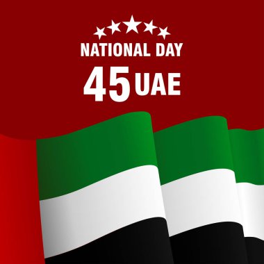 Birleşik Arap Emirlikleri (BAE). Ulusal günü kutlama. Vektör çizim. 2 Aralık tarihinde, ruh Birliği'nin.