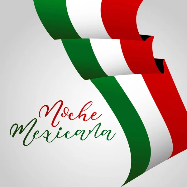 Ζήτω Μεξικό Παραδοσιακή Μεξικάνικη Φράση Διακοπές Σημαίες Εικονογράφηση Διάνυσμα — Διανυσματικό Αρχείο
