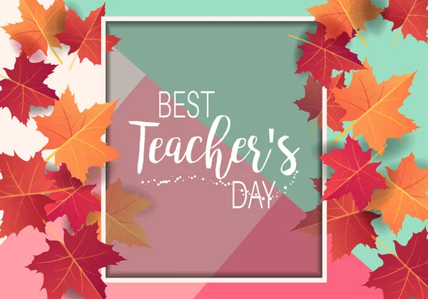 Happy Teacher's day — Stock Vector