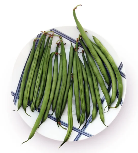 Syrové zelené fazolky — Stock fotografie