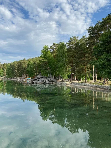 Lago Turgoyak Región Chelyabinsk Rusia — Foto de Stock