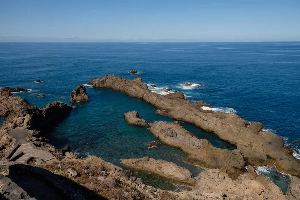 Piscinas naturales en isla de Tenerife — Foto de Stock