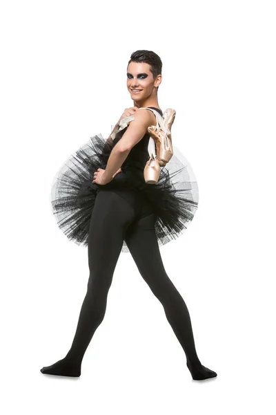 Красивый артист балета в юбке из пачки — стоковое фото