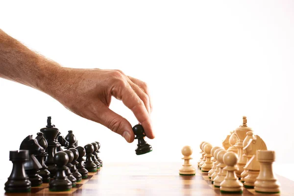 Chess make the first move Royalty Free Stock Images