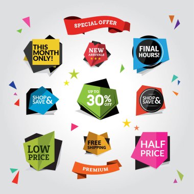 Colorful Web and Promotional Design Set