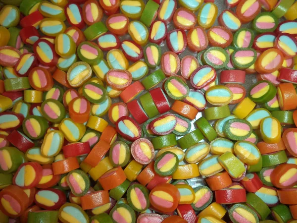 Bunch Multi Colored Sweet Mini Candy — Stock Photo, Image