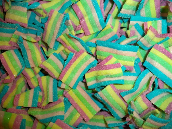 Plastique Mince Sucre Multicolore — Photo