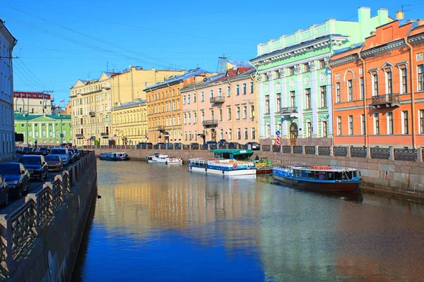 Muelle Placer Para Transporte Agua Canal San Petersburgo — Foto de Stock