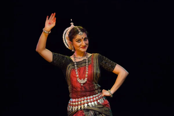 Een Zeer Getalenteerde Odissi Treedt Oktober 2018 Bharatiya Vidhya Bhavan — Stockfoto