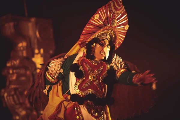 Танцівниця Якшаґана Виступає Залі Чоудія Бенґалуру Січня 2020 Року — стокове фото