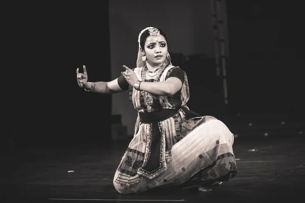 Bengaluru India Sattriya Artist Performs April 2019 Seva Sadan Sattriya — 스톡 사진