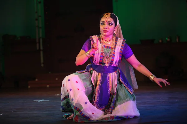 Bengaluru India Sattriya Artist Performs April 2019 Seva Sadan Sattriya — 스톡 사진