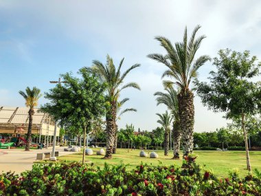 Rishon Le Zion, İsrail - 30 Nisan 2018: Park Rishon Lezion, İsrail