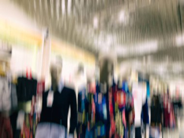Soyut Hareket Bulanıklığı etkisi. Alışveriş merkezi olarak arka plan, bokeh