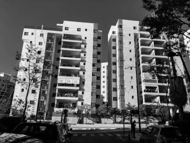 Rishon Le Zion, İsrail-23 Nisan 2018: yüksek konut bina Rishon Le Zion, İsrail.