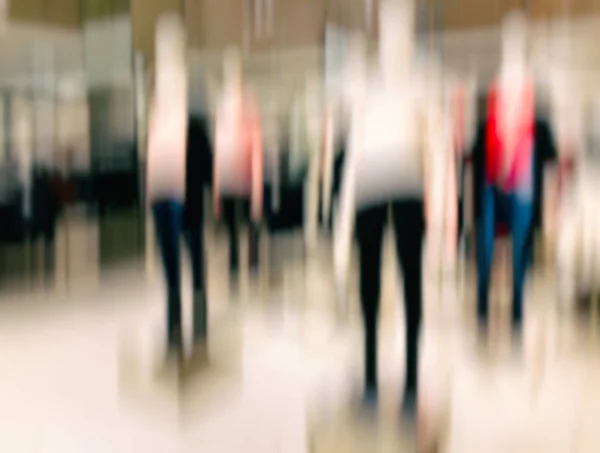 Abstract motion blur effect. Shopping mall as background, bokeh — Stock Photo, Image