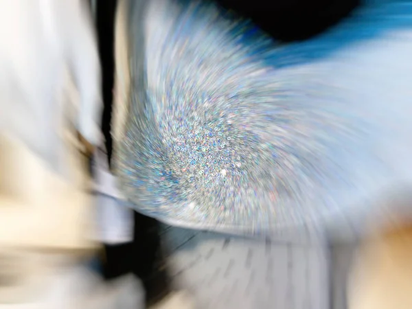Abstraktní motion blur efekt. Nákupní centrum jako pozadí, bokeh — Stock fotografie
