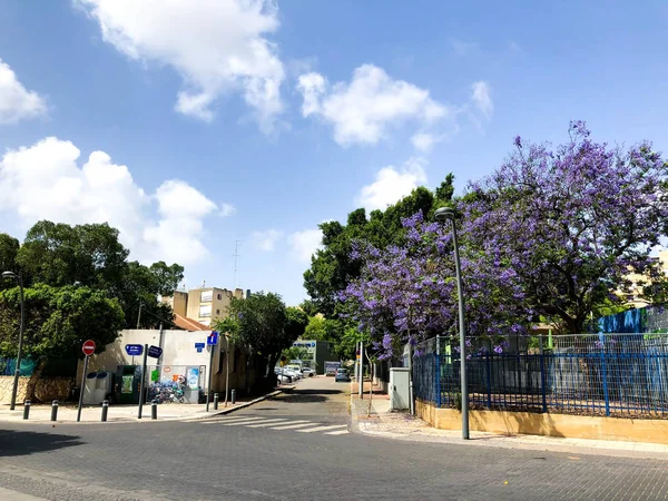 RISHON LE ZION, ISRAEL - MAY 7, 2018: Street in Rishon LeZion, Israel. — Stock Photo, Image