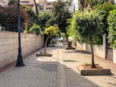 Rishon Le Zion, İsrail - 30 Nisan 2018: Street Rishon Lezion, İsrail