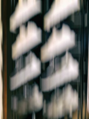 Soyut Hareket Bulanıklığı etkisi. Alışveriş merkezi olarak arka plan, bokeh