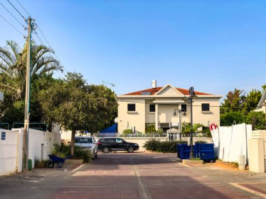 Rishon Le Zion, İsrail - 30 Nisan 2018: Street Rishon Lezion, İsrail