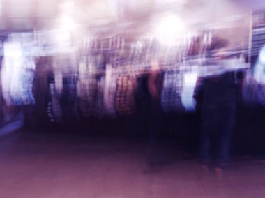 Soyut Hareket Bulanıklığı etkisi. Bulanık Bar ve Restoran