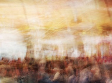 Soyut Hareket Bulanıklığı etkisi. Bulanık Bar ve Restoran