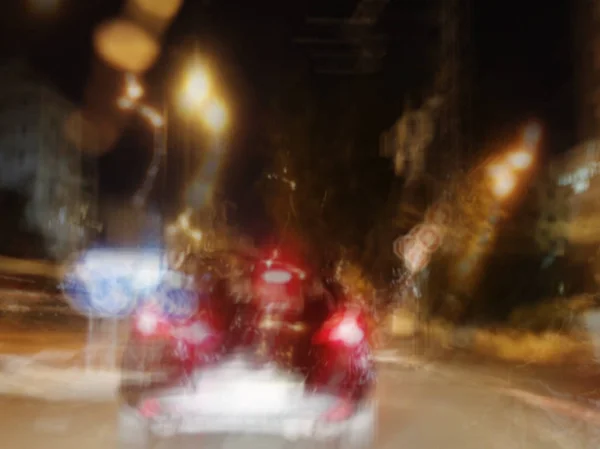 Абстрактний ефект розмивання руху. Автомобілі в дорозі . — стокове фото