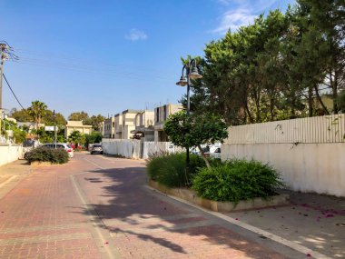 Rishon Le Zion, İsrail - 30 Nisan 2018: Street Rishon Lezion, İsrail