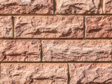 Taş arka plan, taş tuğla duvar dokusuna yakın çekim