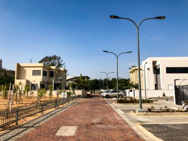 Rishon Le Zion, İsrail - 30 Nisan 2018: Street Rishon Lezion, İsrail