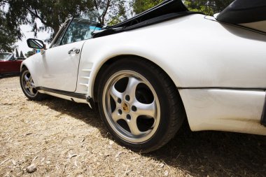 İsrail, Petah Tiqwa - 14 Mayıs 2016: Teknik antika Sergisi. Porsche 911 Petah Tiqwa, İsrail