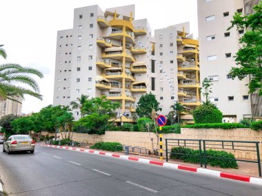 Rishon Le Zion, İsrail-7 Mayıs 2018: yüksek konut Rishon Lezion, İsrail'de bina.