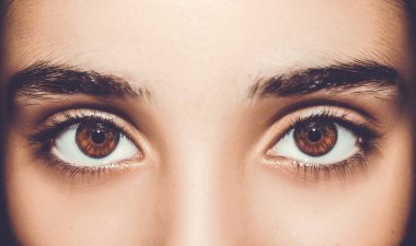 Güzel, anlayışlı bir bakış. Yakın çekim..